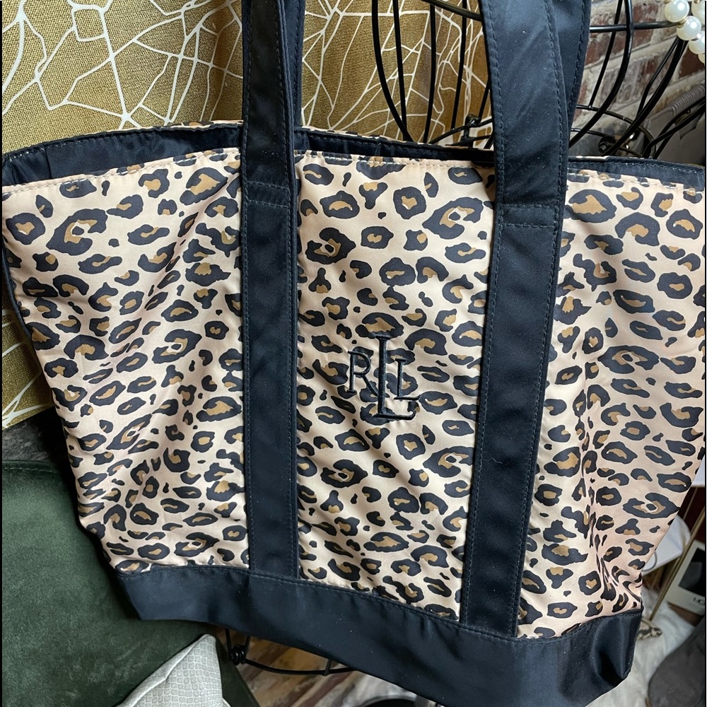 Lauren Ralph Lauren leopard tote